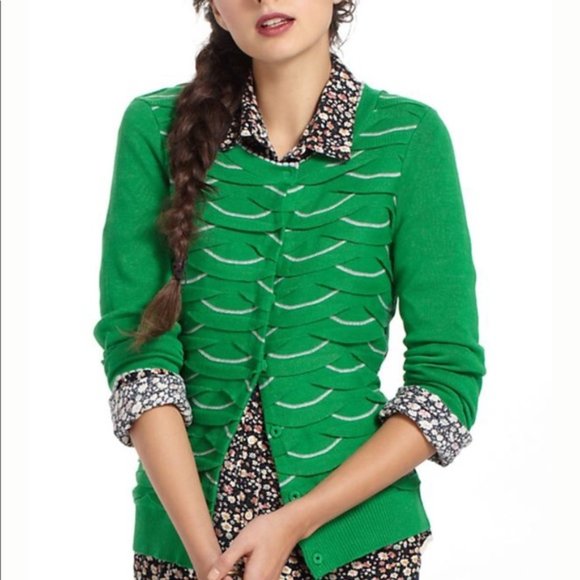 Anthropologie Sweaters - Anthropologie Yellow Bird Winter Wave Cardigan NWT
